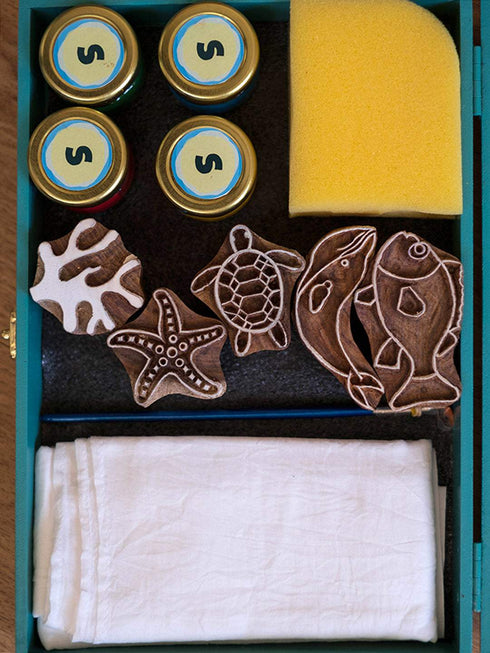 Block printing Kit SMALT DIY